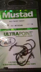 Mustad No Twist Shot Hooks size 1/0